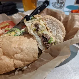 Chopped Cheese Po Boy