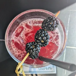 Blackberry unsweet tea