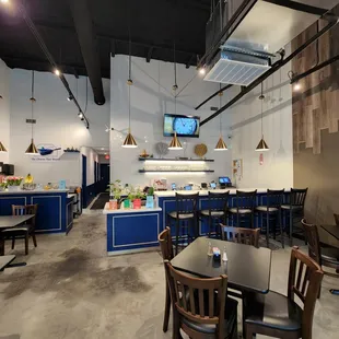the dining area