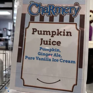 Pumpkin juice for Harry Potter