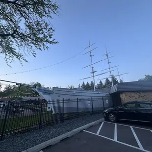 outside