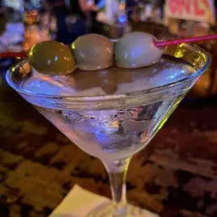 Really cool bar w/ awesome bartender and great drinks; excellent martini, and love that she gave me 3 olives!