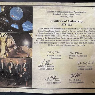 A Cool Piece of History Posted on the Wall