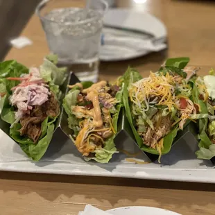 We found two dollar tacos. Instead of wheat or corn we chose lettuce and it was amazing.