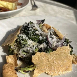 Grilled Broccoli Caesar Salad