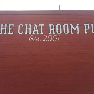 the sign on the wall