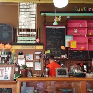 The counter where you order the goodies.