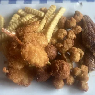 Fish and Shrimp w/Fried Okra and Fries