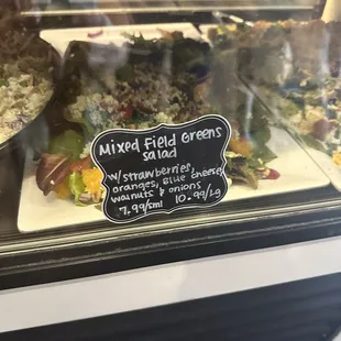 Fresh salads