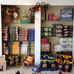 We carry a large selection of crackers/chips to accompany our delicious variety of homemade spreads and dips.