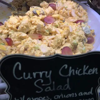 Curry Chicken Salad Served On Lettuce