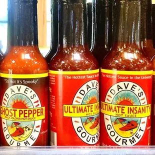 "Dave's Insanity Sauce" is sold here.