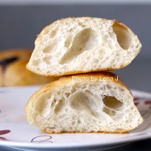 Inside of Rosemary Puff ($3.25) - tasty! Airy yet chewy. I prefer this to the focaccia.