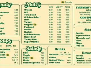 Mighty Melt Sandwich and Spud Shop