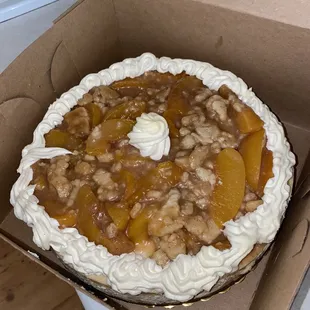 Hennessy Peach Cobbler Cheesecake
