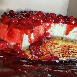 Cherry cheesecake