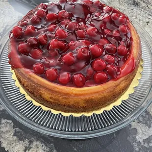 Yummy cherry cheesecake