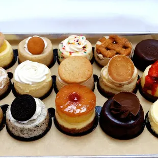 a variety of pastries