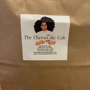 Bag with what was Original Cheesecake lol but I ate it already!