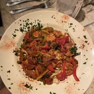 Spicy shrimp jambalaya