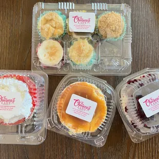 a variety of cupcakes