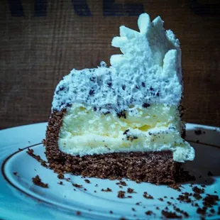 Oreo cookie cheesecake.  Yum yum  yummiest