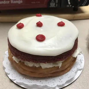 Mini red velvet cheesecake