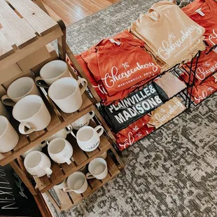 a variety of coffee cups and mugs