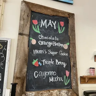 Coffee flight flavors of the month