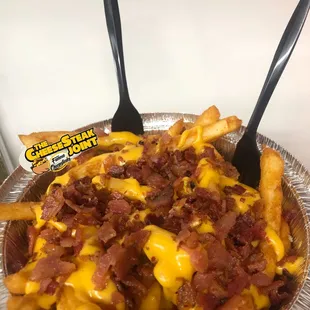 Large Bacon &amp; Cheese Fries