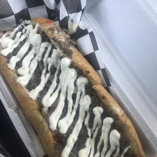 Cheesesteak extra mayo.