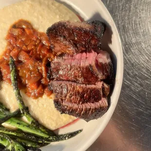 Black peppercorn steak