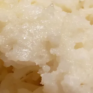 White rice? They were as mushy as grits.