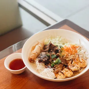 #41: Vermicelli with Charbroiled Pork, Shrimp, and Egg Roll