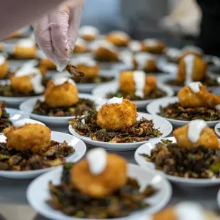 a plate of fried food
