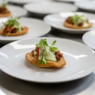 a variety of appetizers