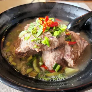 Tom Lang (Hot &amp; Spicy Pork Neck with Bones Soup)