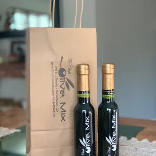 Lemon and garlic olive oil