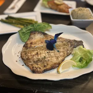 Grilled fillet branzino