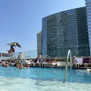Lounging at the Chelsea Pool