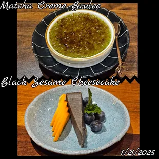 Desserts were heavenly.