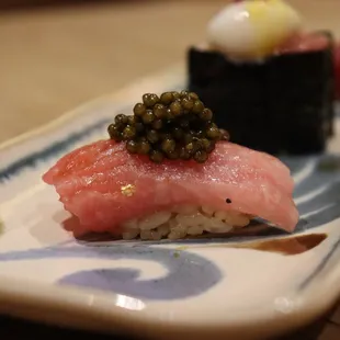 Otoro with Osetra Caviar (part of the Tuna Flight)