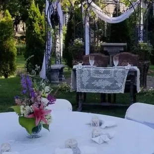 Small weddings up to 30 guests is best.