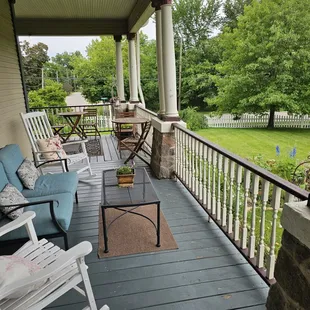 Enjoy the lawn and garden views.