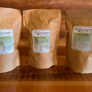 Try some of our fresh roasted coffee, or take some home!