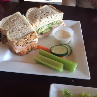 Turkey and Sprouts Sandwich
