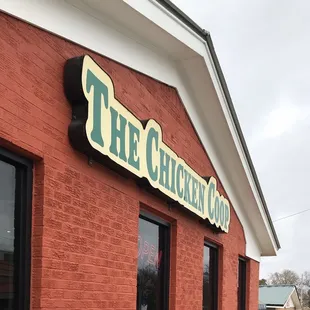 the front of the building