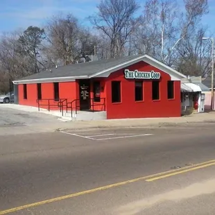 the front of the building