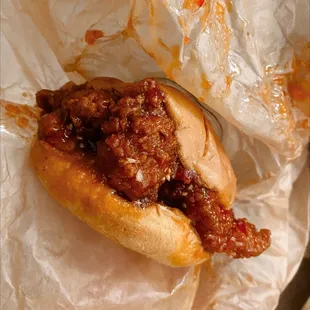 chicken sandwich (sweet &amp; chili)
