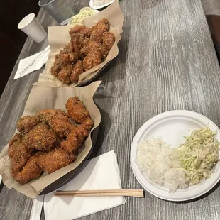 Korean fried chicken. Chicken wings